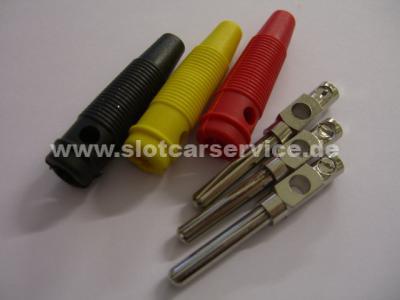 4mm Büschel-/Bananenstecker Set (schw.,rot,gelb)