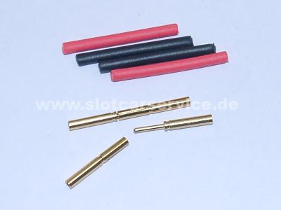 Goldkontaktstecker 0,8mm (2Paar)