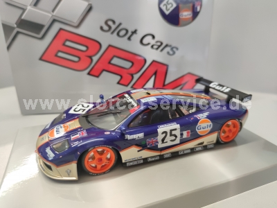 BRM Mc aren GTR No. 25   Slotcar 1:24 - neue Fahrwerkstechnik