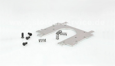 Karosserieträgergrundplatte Subframe S24 U-Plate 61mm Aluminium m.Gewinde zum Justieren