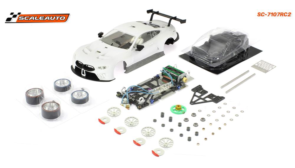 Scaleauto Bausatz, M8 GT3, RC2 Comp. White Kit