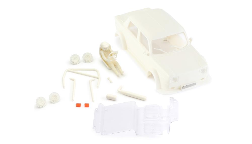 BRM Simc Rally m. eckigen Scheinwerfern Karosseriebausatz-white kit