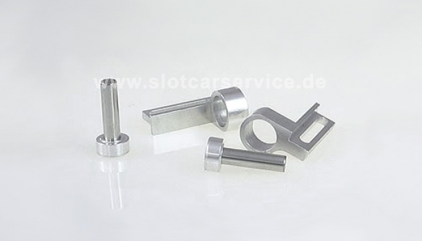 Einzelradmontage vorne 3° Ø6mm Achslagerhalter f.Super24 Aluminium