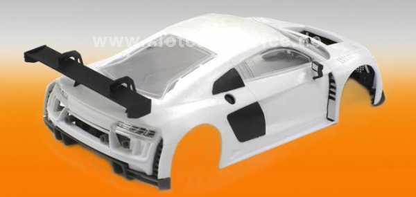Scaleauto Bausatz LMS Evo GT3, RC2 Competition White Kit inkl.GT3-Rennchassis, Moosgummi-Rennslicks, Kugellager ... (1)