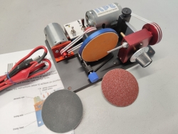 Ilpe TTM-2 SUPER PLUS - Top Produkt, 3 Schleifscheiben, premium Konusversteller stufenlos, Achse Ø2,0+2,38+3,00mm