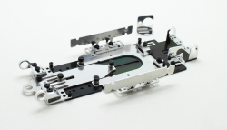 Fahrwerk Super24 Sport, Short Wheelbase, m.Messing-Grundplatte 96,5x1,5mm, f.13D u.18D Motoren